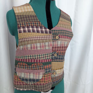 Handmade Patchwork Vest With Heart Pocket